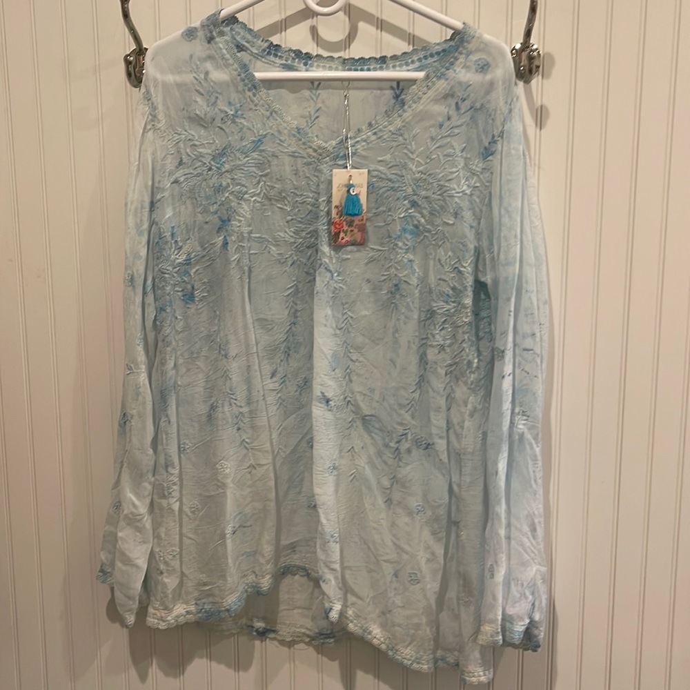 NWOT Johnny Was Beautiful Boho Swing Top!